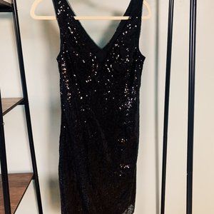 Black Sequin Dress